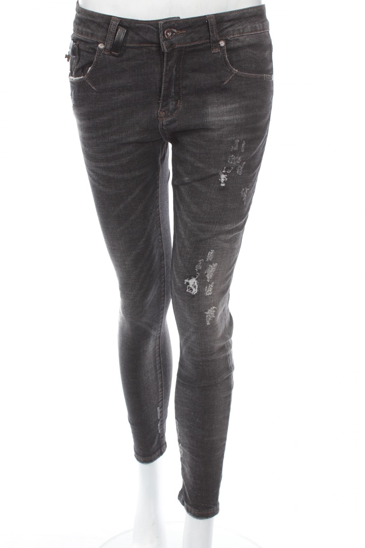 Černé jeans Wiya W17IA29 M šedá
