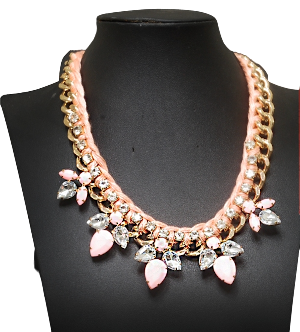 Růžový náhrdelník Corani