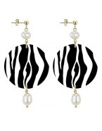 Zebra earrings Le Bole 